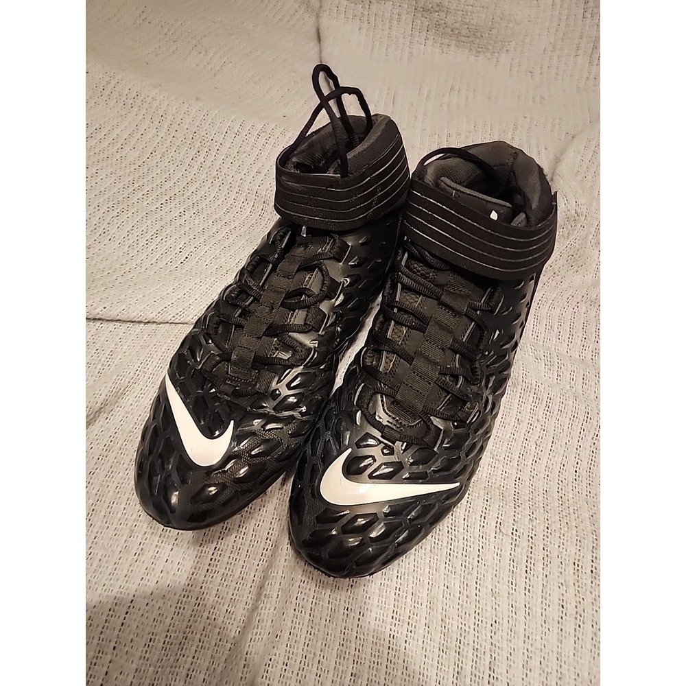 Mens Nike Force Savage Pro 2 TD Football Cleats Size 17 BLACK/WHITE {AH4000-002}